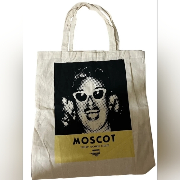 Vintage 90's MOSCOT New York Bag Tote Unisex Stencil Art Pop Eyewear - Picture 1 of 4